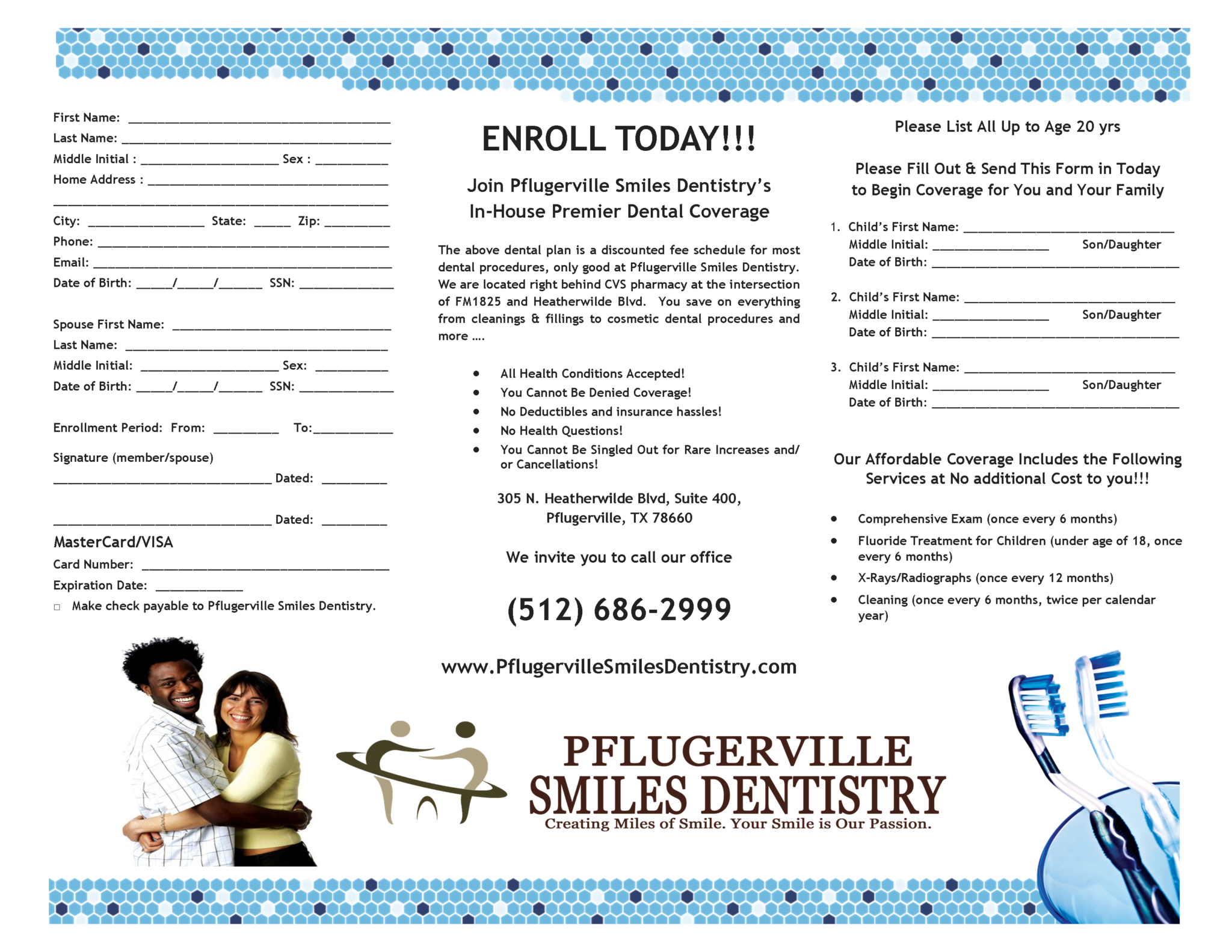 Our Dental Plan Pflugerville Smiles Dentistry